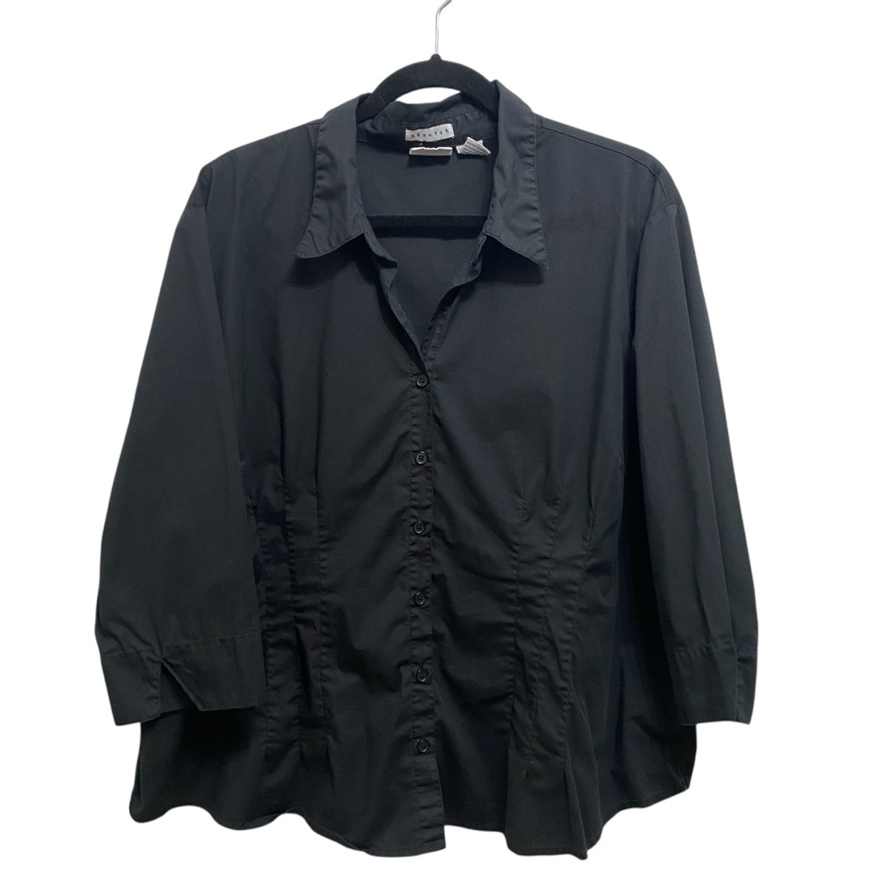Carolina Colours Black Button-Up Shirt
